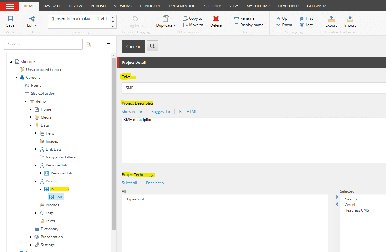 sitecore datasource item